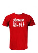 Wosa-Avenger Character Print Red Tshirt For Men