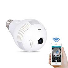 Bulb Light Wireless IP Camera Wi-Fi Fish Eye 960P 360 Degree Mini CCTV VR Camera