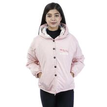 Polyester Mixed Hooded Jacket For Women