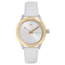 Fastrack Monochrome Analog White Dial Women's Watch - 6078SL02