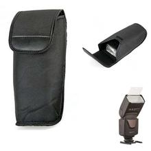 Portable Flash Bag Case Holder For Canon, Nikon, Sony- Black
