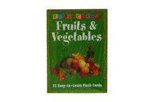 Fruits And Vegetables Flash Cards (32 Pieces) - Green