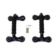 KL-8240 Portable Electronic Push Up Inclined Bar Gym Fitness Chest Stand Bar For Home Workout (1 Pair) - Black