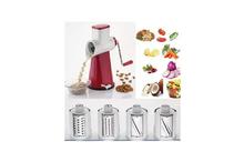 4 In 1 Rotary Grater Slicer, Drum Fruit Cutter, Chopper