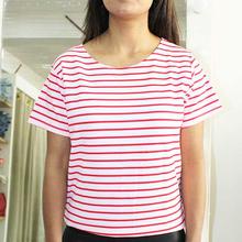 Summer Wear Strip T-shirt for Ladies