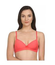Bodycare Coral Pink Lightly Padded Bra For Women - 6552CO