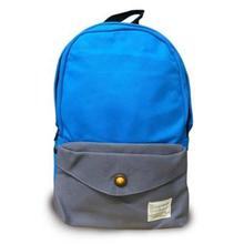 Blue Grey Korean Casual Unisex Backpack