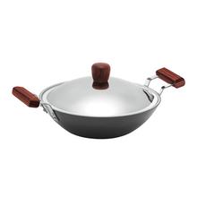 Hawkins Futura Deep-Fry Pan With Stainless Steel Lid (Hard Anodized)- 2.5 L/26 cm