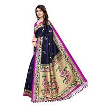 ANNI DESIGNER Silk with Blouse Piece Saree (PRAPOSE-Navy-1