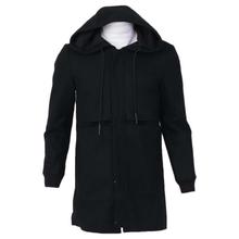 Mixed Cotton Hooded Jacket For Men