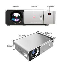 T6 LED Projector HDMI 1080p Home Theater Projector Bluetooth WIFI Gray EU Plug