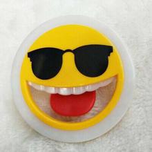Rechargable 3 Mode Portable Selfie Ring Light With Emoji Design Universal Clip