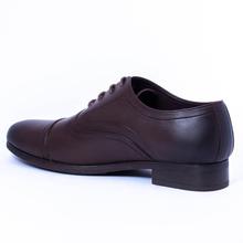 Caliber Shoes Coffee Lace Up Formal Shoes For Men (P518C)