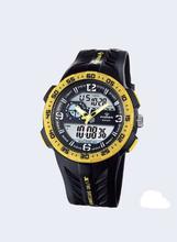 Black Digital Unisex Watch - (Black/Yellow)