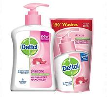 Dettol Skincare Liquid Handwash (200ml) + Free Skincare Liquid Handwash Value Refill Pack (175ml) - (GRO1)