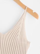 SHEIN Rib Knit Crop Cami Top