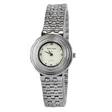 Bolano B151 White Dial Analog Watch For Women- Silver