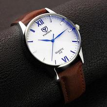 Yazole Brand Luxury Quartz Watch Men Famous Male Clock Leather
