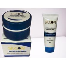 Silcon Anti Melasma Foam Face Wash- 80g & Cream Combo - 15g