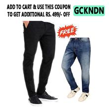 Black Chinos Pant with Denim Pant Free