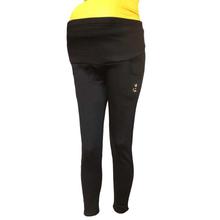 Black Solid Stretchable Maternity Pants For Women