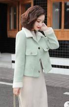 Women Woolen Full Sleeve Short Jacket For Winter