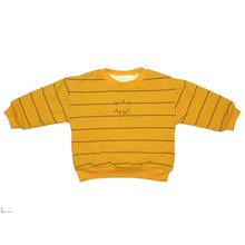 Yellow Stripe Printed Sweatshirt For Boys