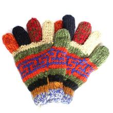 Multicolored Felt Warmer Gloves-Unisex