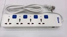 Micro High Quality Extension Cord with 4ports Sockets and 2USB Charging ports