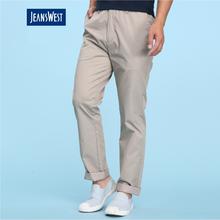 Kapadaa: Jeanswest Men’s Elastic Slim Fit Casual Pants – Lt. Beige