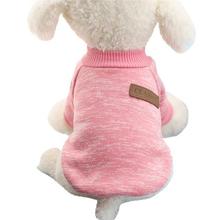 Classic Dog Clothes Warm Puppy Outfit Pet Jacket Coat Winter Dog Clothes Soft Sweater Clothing For Small Dogs Chihuahua noDC5