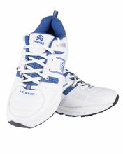 Shikhar Men's White Blue Lace Up Sports Shoes