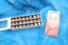 Rectangular chocolate personalized gift box with photo