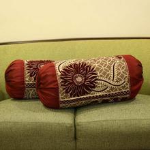 Set of 2 Jacquard Bolster Cover