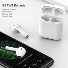 i12 TWS True Wireless Touch Control Bluetooth 5.0 Earphones (Android/iOS)