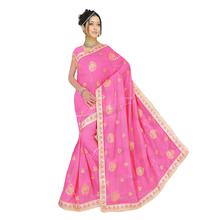 Pink Panbhar sari For Women