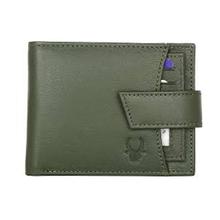 WildHorn Green Genuine Leather Men's Wallet with strap -WH272 Green