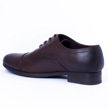 Caliber Shoes Coffee Lace Up Formal Shoes For Men - ( P 518 C)