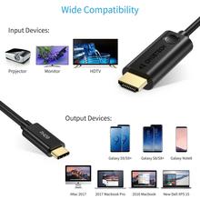 4K@60Hz USB Type C To HDMI Cable 1.8m/6ft Macbook Pro USB C To HDMI Cord