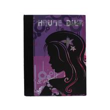 Purple Girl Printed Notebook