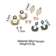 IF ME Vintage Stud Earrings Set Mixed for Women Bohemian