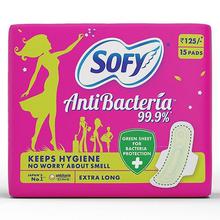 Sofy Body Fit Anti Bacteria Sanitary Pad ,XL, 15count