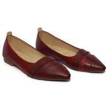 Maroon Pump Flats Shoes For Women