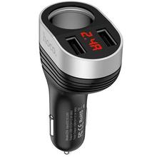 Hoco Z29  Regal Digital Car Charger Car Charger (Black)