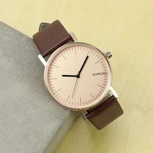 Brown Strap Round Shape Analog Watch (Unisex)