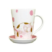 Piggy Family Mug With Cover Lid -1 Pc