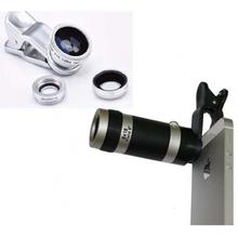 4 in 1 Universal Clip Lens with 8x zoom lens