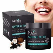 Dropshipping 60g Tooth Whitening Powder Activated Coconut Charcoal Natural Teeth Whitening Charcoal Powder Tartar Stain Removal