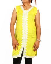 Saavya Design'S Women Front Slited Yellow Kurti