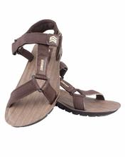 Shikhar Men's Brown Casual Velcro Closure Sandals